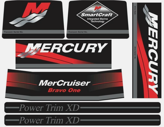 Mercury MerCruiser  Bravo One Decals Sticker