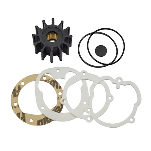 Flexible Impeller Kit – Fits Jabsco/Johnson 1210-0001 / 09-1027B (Replaces Volvo Penta 21951346, 3862281, 3858256)