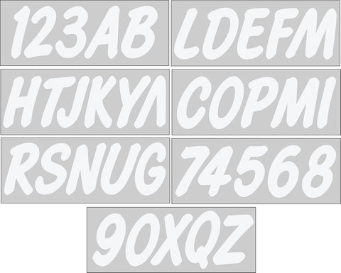 3" Boat & PWC Registration Decals Numbers Letters Stickers for Boats, fishing boats, sailboats, speedboats, Jet Skis, Sea-Doos - JLM Marine - JLM MARINE