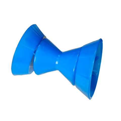blue gooseneck nozzle hourglass shape smooth plastic