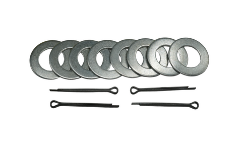 3 inches x 5 inches 4PCs Boat Trailer Poly Ribbed Wobble Rollers by 3/4 inches Shaft - JLM MARINE