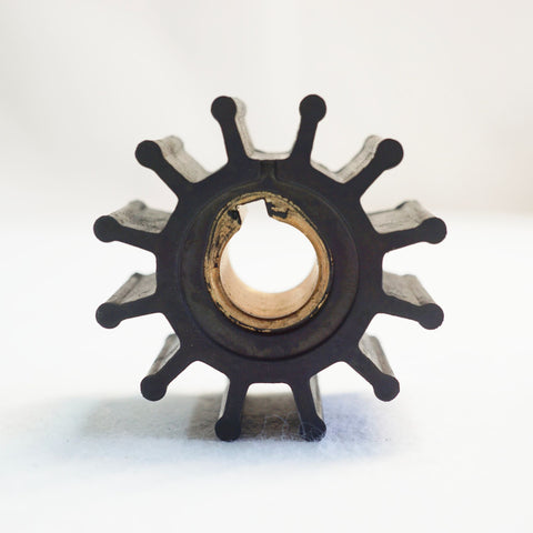 Flexible Rubber Water Pump Impeller 4568-0001 – 12 Blade Neoprene 57 mm Key Drive – Fits Johnson 09-801B