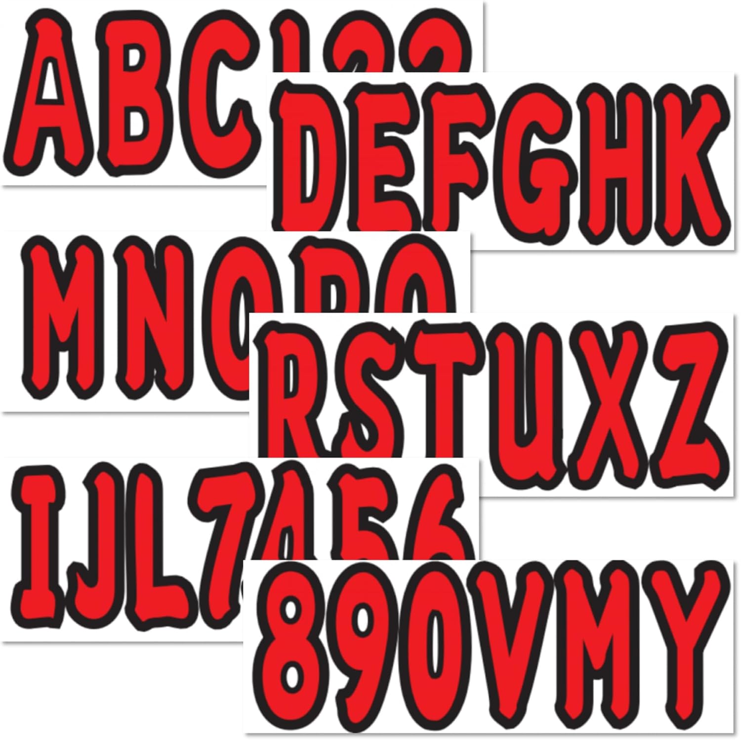 3" Boat & PWC Registration Decals Numbers Letters Stickers for Boats, fishing boats, sailboats, speedboats, Jet Skis, Sea-Doos - JLM Marine - JLM MARINE