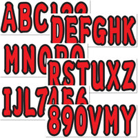 3" Boat & PWC Registration Decals Numbers Letters Stickers for Boats, fishing boats, sailboats, speedboats, Jet Skis, Sea - Doos - JLM Marine - JLM Marine Boat Parts Limited