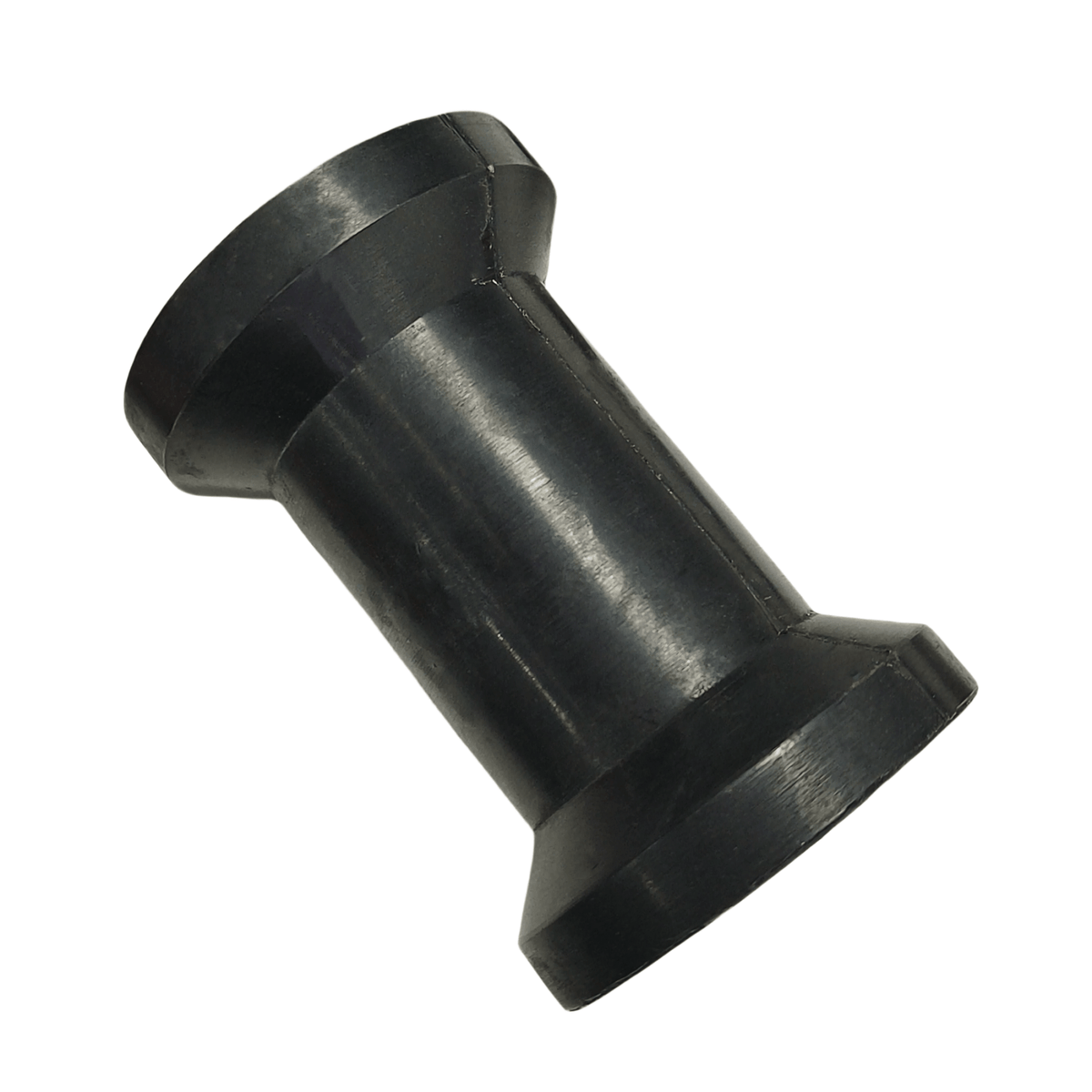 4 - inch Black Rubber Spool Roller with 5/8" Bore – Fits Boat Trailers (Replaces Yates 23739) - JLM Marine Boat Parts Limited