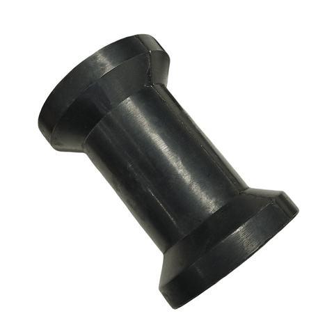 4 - inch Black Rubber Spool Roller with 5/8" Bore – Fits Boat Trailers (Replaces Yates 23739) - JLM Marine Boat Parts Limited