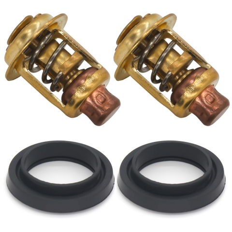 143°F Thermostat Kit – Fits Mercury/Mariner 135-200HP V6 Outboard Engines (Replaces 75692Q2, GLM 13340)