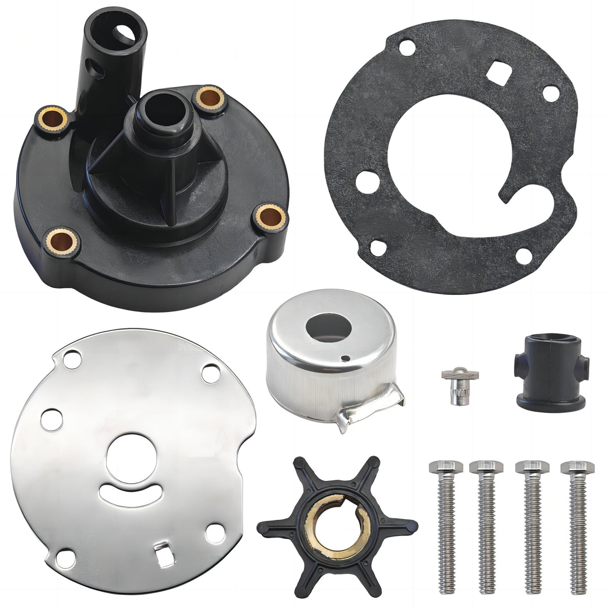Water Pump Impeller Kit for Johnson Evinrude 5.5 6 7.5 HP   763758 JLM Marine