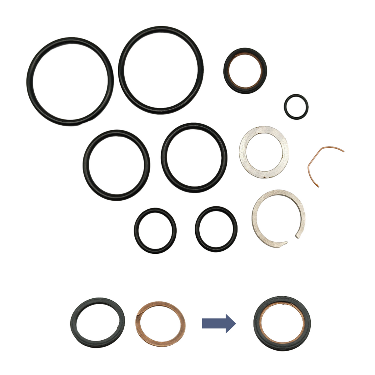 Trim Cylinder Seal Kit for MerCruiser R MR Alpha One Gen II and Bravo         25-87400A2