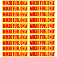 Mixed Fuel Only Stickers – Fits Outdoor Power Equipment & Small Engines (Replaces UanofCn 929MF)