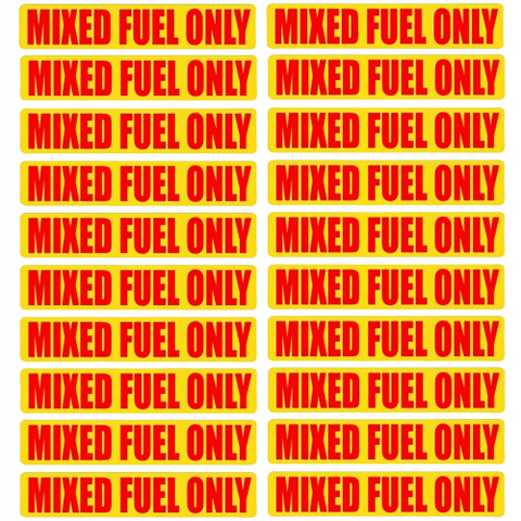 Mixed Fuel Only Stickers – Fits Outdoor Power Equipment & Small Engines (Replaces UanofCn 929MF)