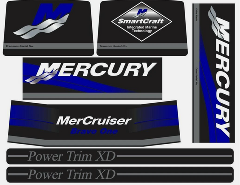 Mercury MerCruiser  Bravo One Decals Sticker