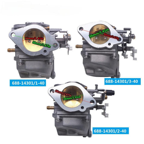 Carburetor for Yamaha 75 85HP 2 stroke 688-14301 - JLM MARINE