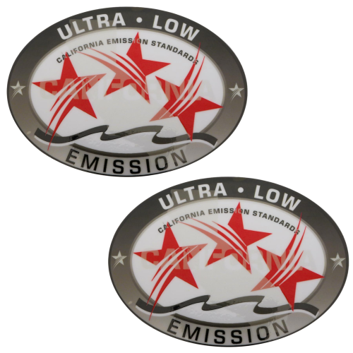 Ultra-Low Emission 3-Star Decal – Fits Multiple Marine Outboard Brands (California Emissions Certification)
