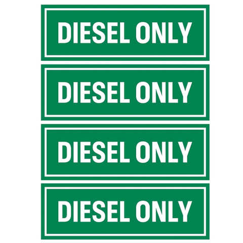 Diesel Only Sticker – Fits Fuel Tanks, Tractors, Heavy Equipment (Replaces OEM Diesel Fuel Labels)