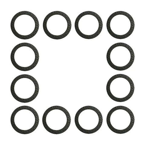 jlm marine drain screw gasket 1219184 black circular textured rings