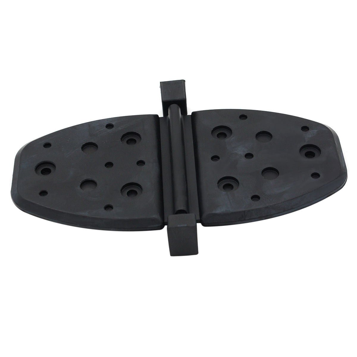 exhaust water shutter jlm marine 807166a2 black plastic elongated oval with circular indentations