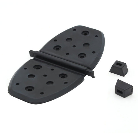 photo exhaust water shutter with grommets jlm marine for mercruiser 4 3l v6 engine 807166a2 black oval shape open position black pyramid caps