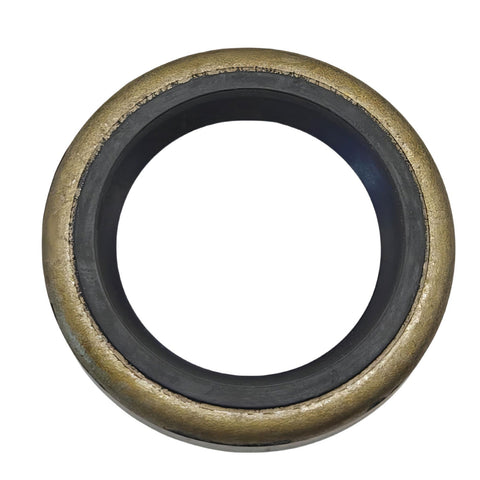 photo jlm marine gear housing oil seal 76869 for mercury johnson evinrude circular brass textured outer ring black inner ring