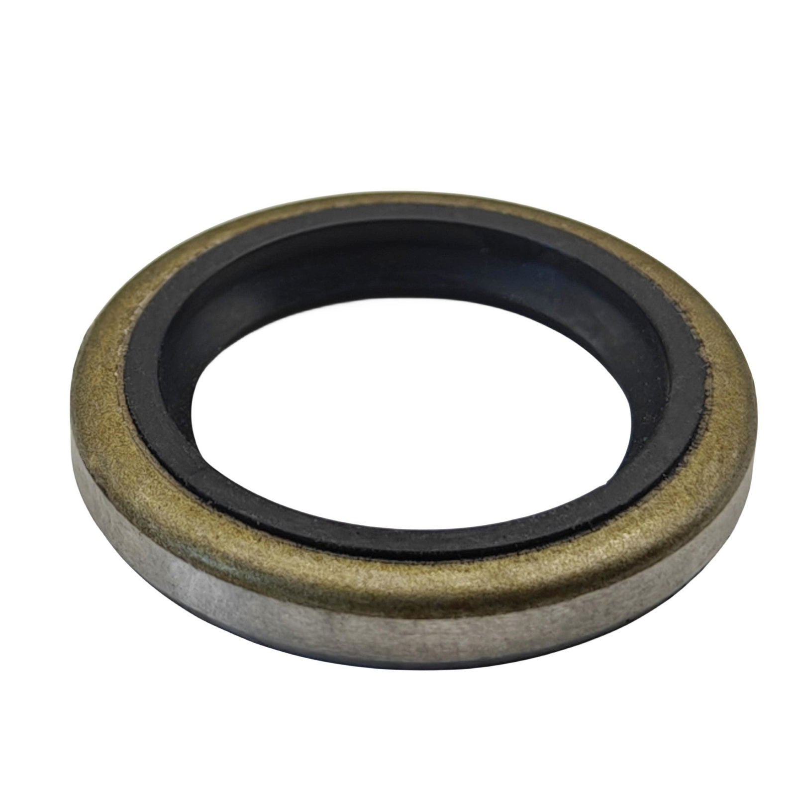 gear housing oil seal mercury johnson evinrude 26-76869 JLM Marine circular layered construction silver metal outer ring black rubber inner lip