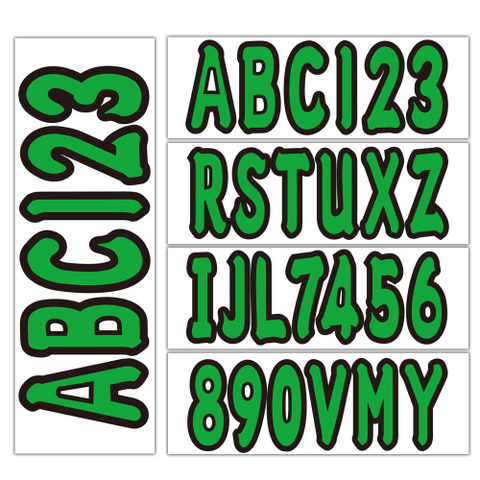 Boat Registration Numbers & Letters – Waterproof Marine Vinyl Decals for Boat/PWC