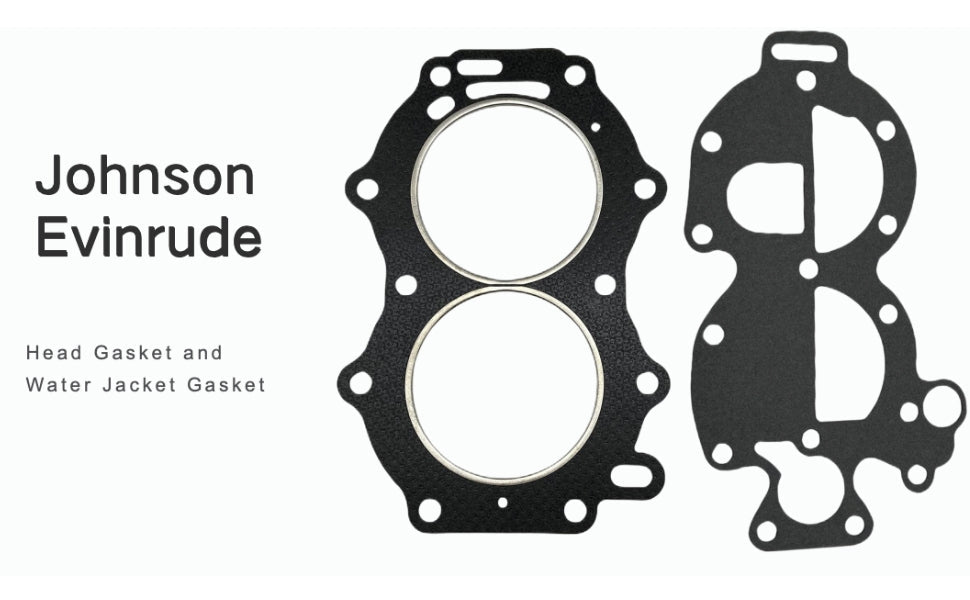 Head and Cover Gasket Set – Fits Johnson/Evinrude 18 - 35 HP Outboards (Replaces 765012, 327674) - JLM Marine Boat Parts Limited