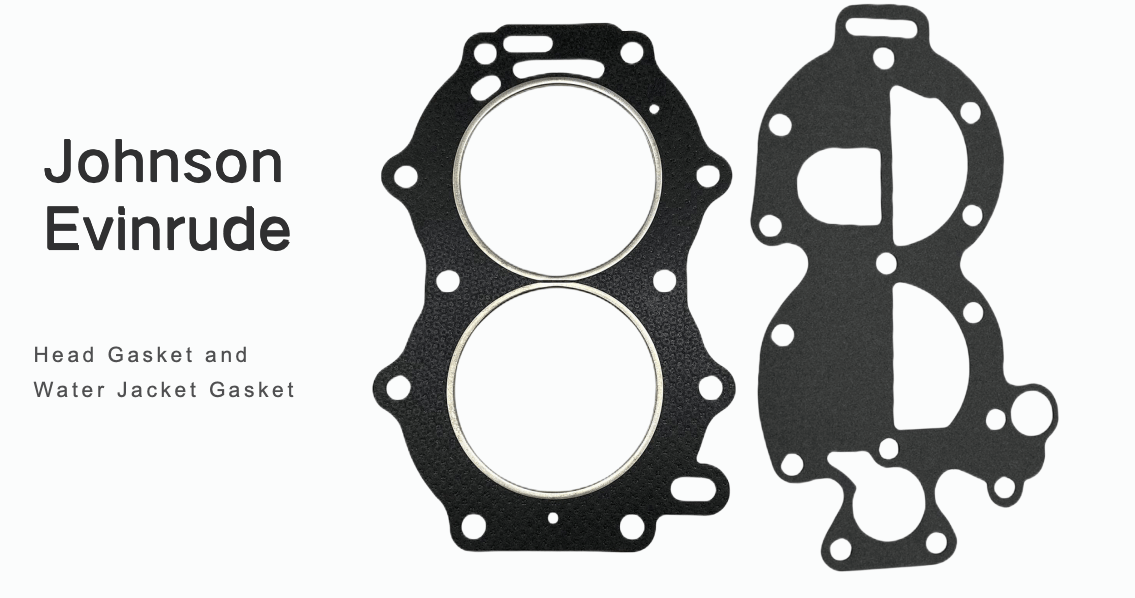 Head and Cover Gasket Set – Fits Johnson/Evinrude 18 - 35 HP Outboards (Replaces 765012, 327674) - JLM Marine Boat Parts Limited