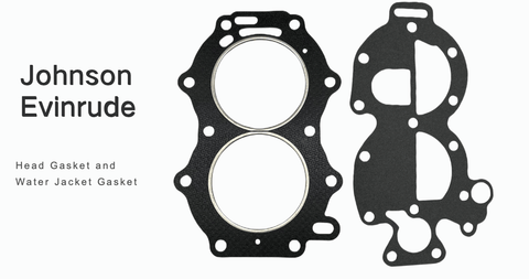 Head and Cover Gasket Set – Fits Johnson/Evinrude 18 - 35 HP Outboards (Replaces 765012, 327674) - JLM Marine Boat Parts Limited