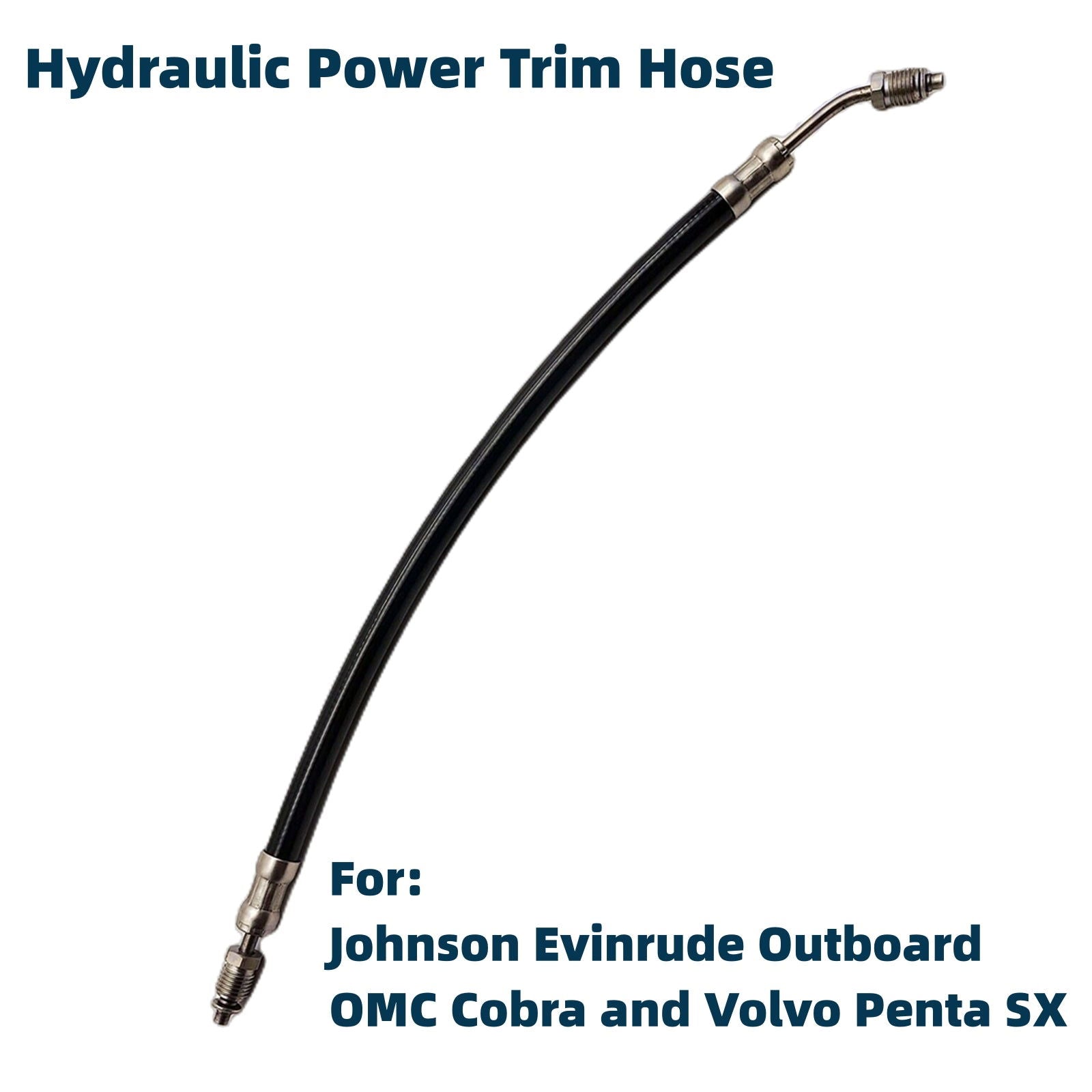 Hydraulic Power Trim Hose – Fits Johnson/Evinrude Outboard & OMC Cobra/Volvo Penta SX (Replaces 3853855) - JLM Marine Boat Parts Limited
