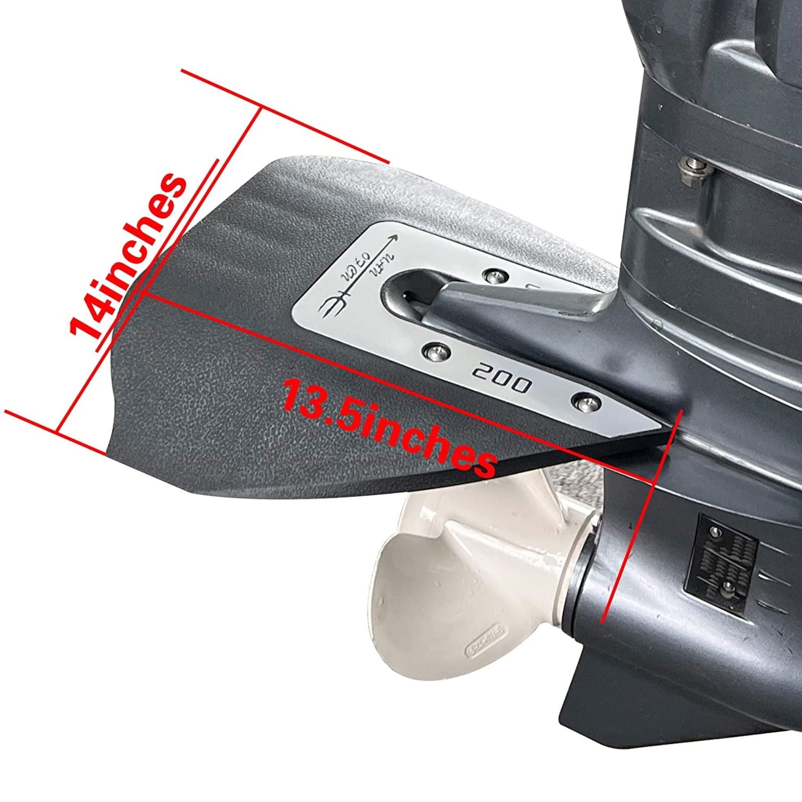 Hydrofoil Stabilizer Kit for 8-40 HP Outboard and Stern Drive - JLM MARINE