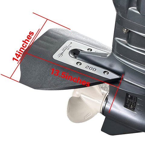 Hydrofoil Stabilizer Kit for 8-40 HP Outboard and Stern Drive - JLM MARINE