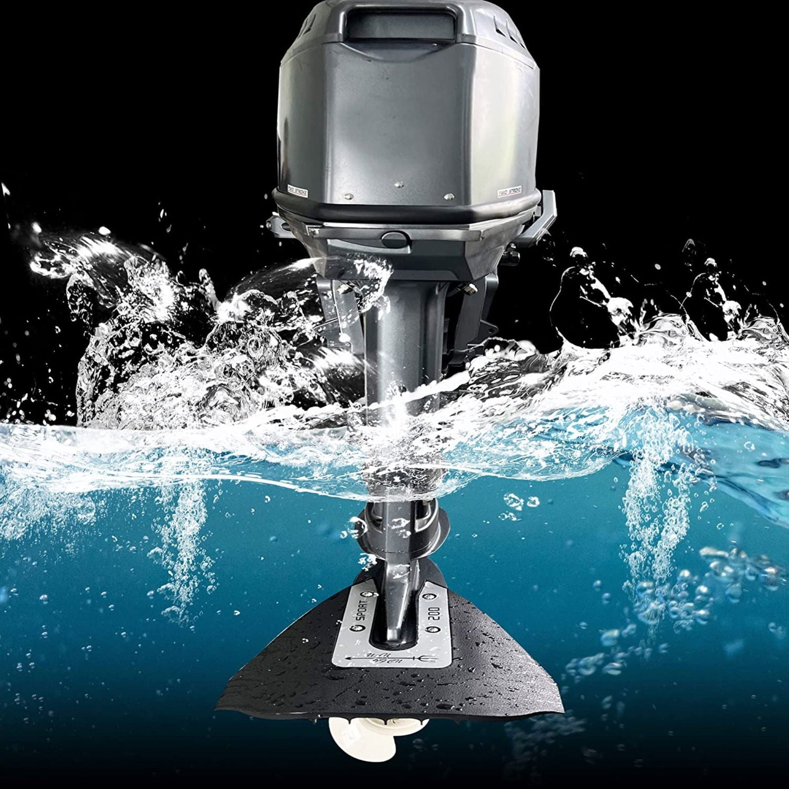 Hydrofoil Stabilizer Kit for 8-40 HP Outboard and Stern Drive - JLM MARINE