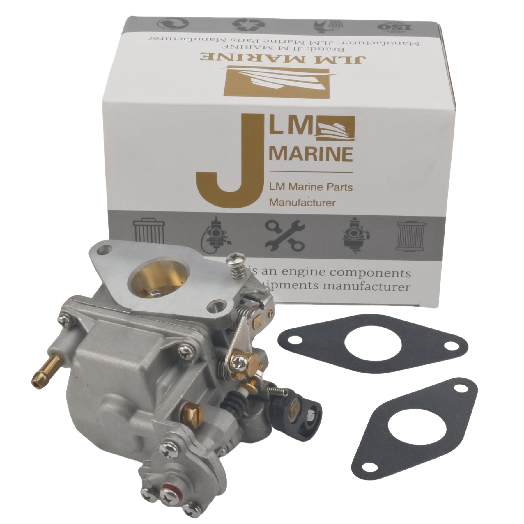 Carburetor for Yamaha 15HP 18-34600 66M-14301-11-00, 66M-14301-11-00, 66M-14301-12-00 - JLM MARINE