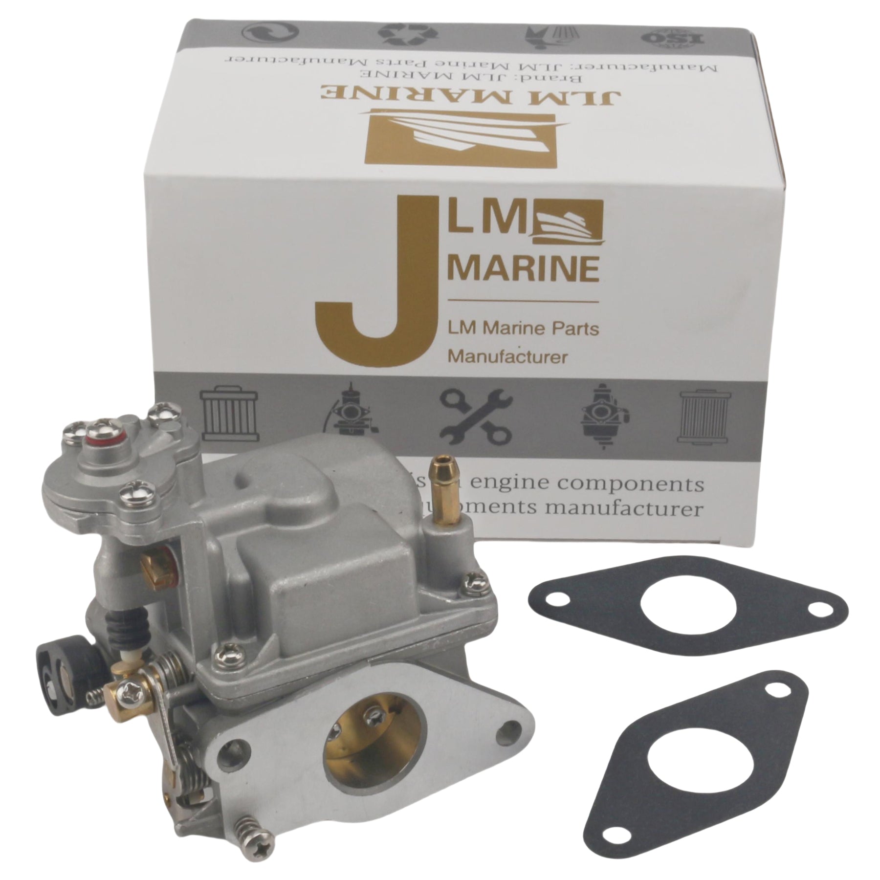 Carburetor for Yamaha 15HP 18-34600 66M-14301-11-00, 66M-14301-11-00, 66M-14301-12-00 - JLM MARINE