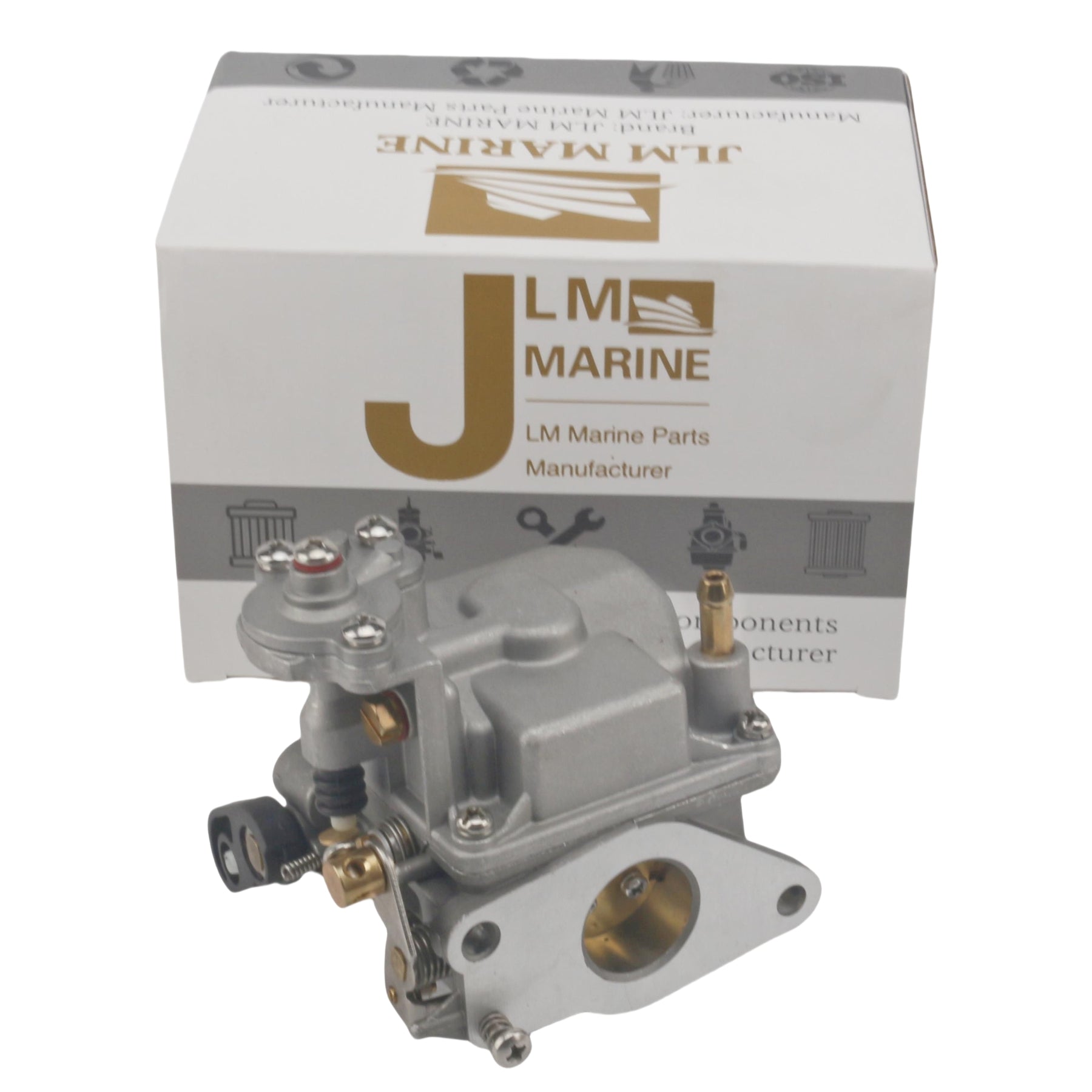 Carburetor for Yamaha 15HP 18-34600 66M-14301-11-00, 66M-14301-11-00, 66M-14301-12-00 - JLM MARINE