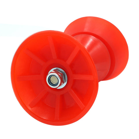 3 inches X 5 inches Boat Trailer Roller Polyurethane Red by 1/2 inches Shaft