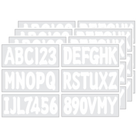 3-Inch Alpha-Numeric Registration Identification Numbers Stickers – Fits Boats, Cars, Mailboxes, Windows & Doors
