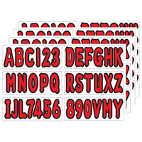 Alpha-Numeric Registration Identification Stickers – Fits Boats, Cars, Mailboxes (Replaces OEM Registration Numbers)