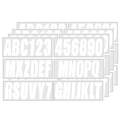 Self Adhesive Vinyl Letters & Numbers Stickers – Fits Boats, Mailboxes, Signs (Replaces JLM MARINE 3")