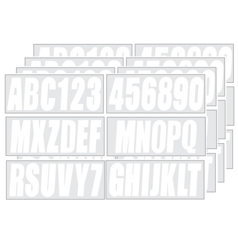 Self Adhesive Vinyl Letters & Numbers Stickers – Fits Boats, Mailboxes, Signs (Replaces JLM MARINE 3")