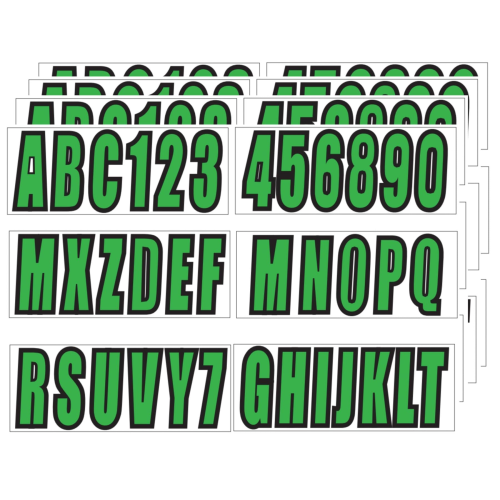 3-Inch Self-Adhesive Vinyl Letters and Numbers Stickers – Fits Boats, Mailboxes, Windows, and Signs (Replaces JLM MARINE 890B)