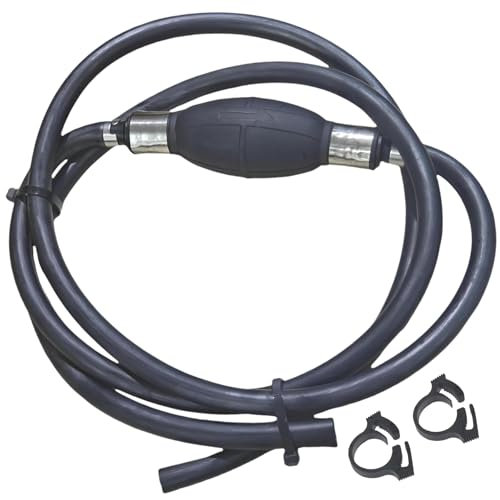 Marine Fuel Line with Primer Bulb – Fits Outboard Motors 5/16" (8mm) 6FT