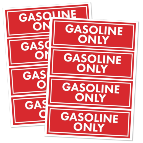 Gasoline Only Stickers – Fits Boats, Cars & Fuel Equipment (Replaces 24927)