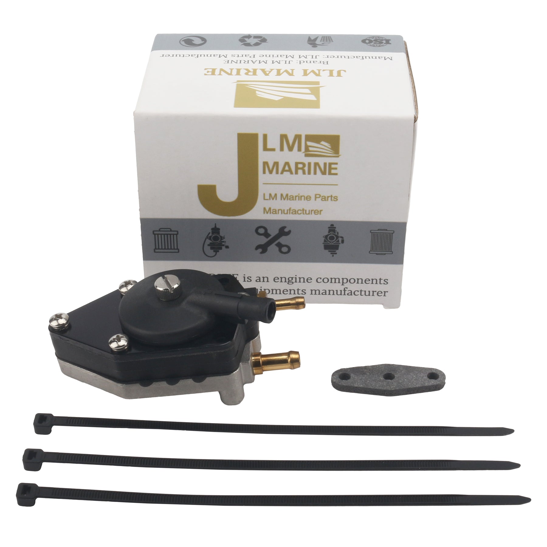 Fuel Pump for Johnson/Evinrude 20-30HP (438555, 0438555, 433386, 0433386, 1399-07353, 18-7353) JLM Marine