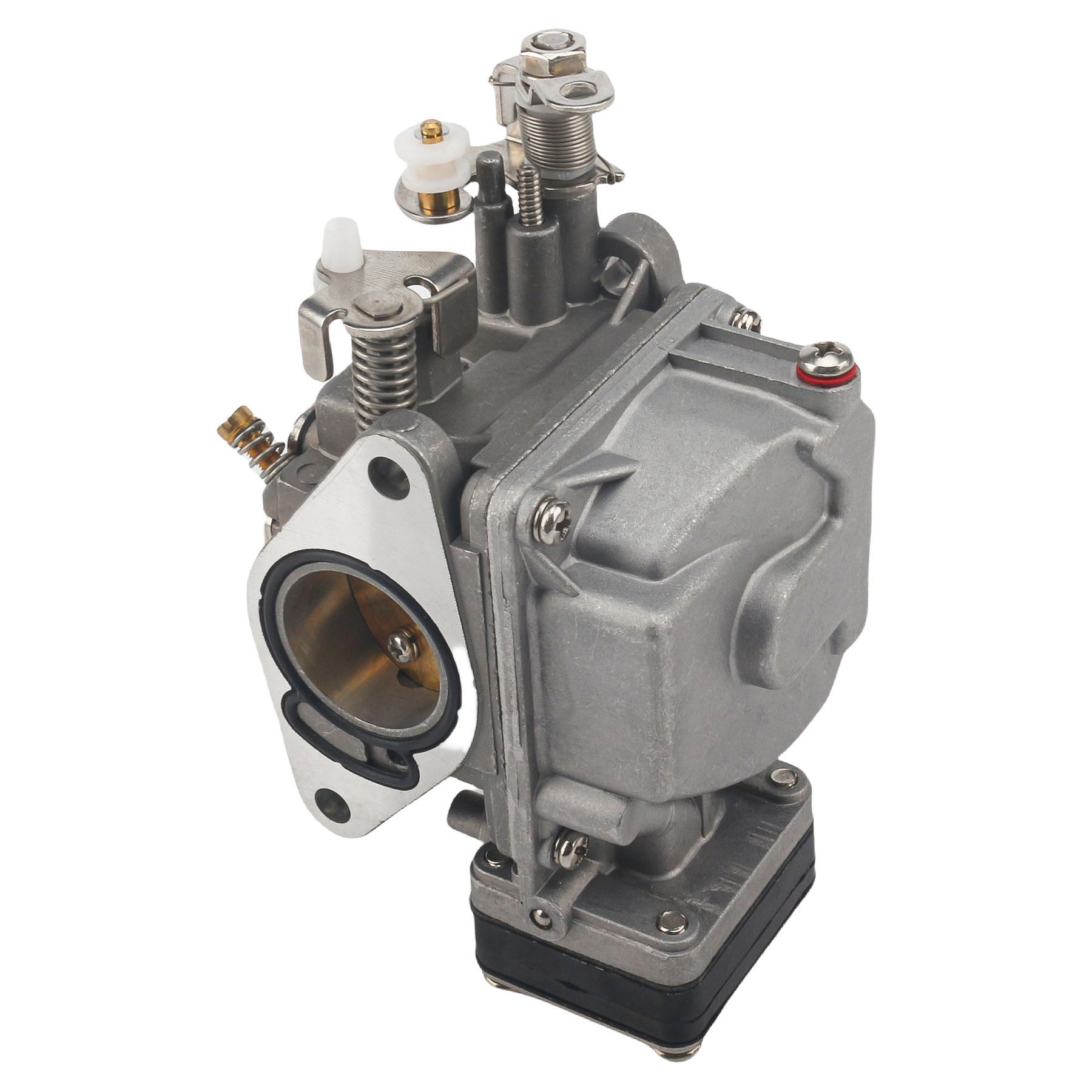 photo of jlm marine carburetor for gx240 with brass jets and aluminum body