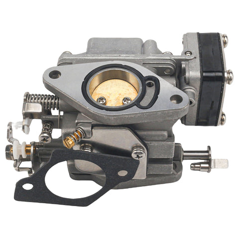 photo of jlm marine carburetor with brass component and black rubber gasket