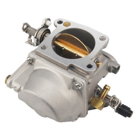 photo of jlm marine carburetor for tohatsu nissan ns 25hp 30hp 3p0 03200 0 with brass throttle plate and fuel inlet fitting