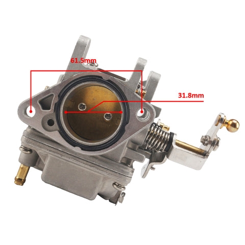 Carburetor for Yamaha 25HP 35HP 2 stroke 61N-14301-00, 61N-14301-01, 61N-14301-02, 61N-14301-03, 61N-14301-04, 61T-14301-00, 61T-14301-01, 61T-14301-02, 61T-14301-03, 69P-14301-00, 69P-14301-01, 69S-14301-00, 69S-14301-10 18-34606 - JLM MARINE