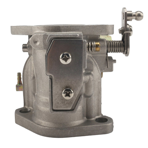 carburetor for mercury 70-80-90 hp 2-stroke jlm marine 3301-9012a14 silver metal cast with mounting flange fuel inlet and throttle linkage