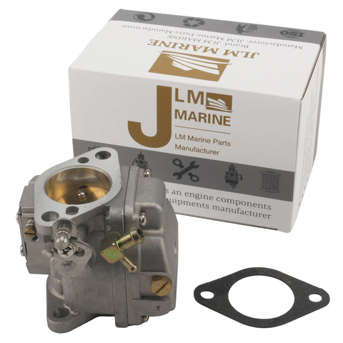 photo jlm marine carburetor for mercury 70-90 hp 2-stroke 3301-9012a14 with brass fittings and mounting flange